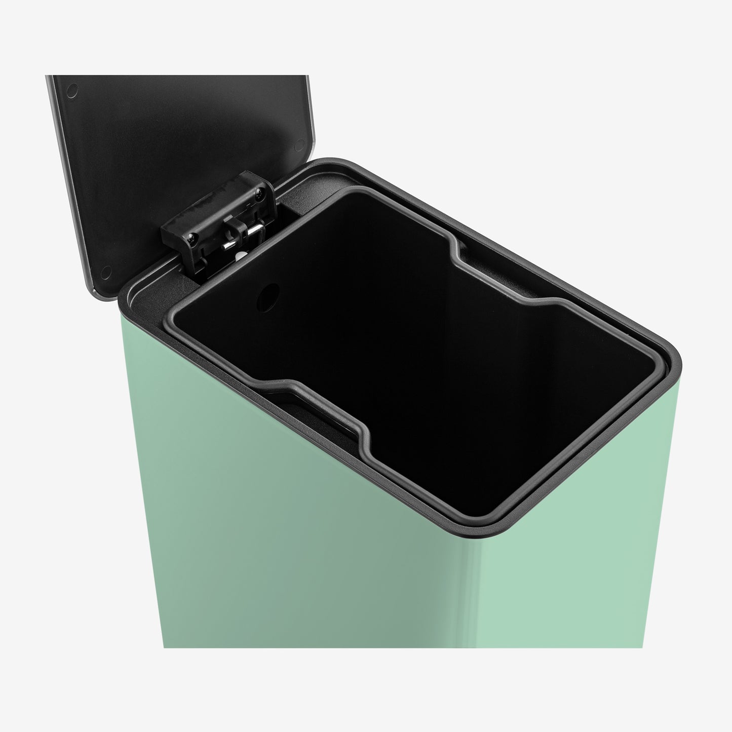 2.6 Gallon Slim Step Can - Mint