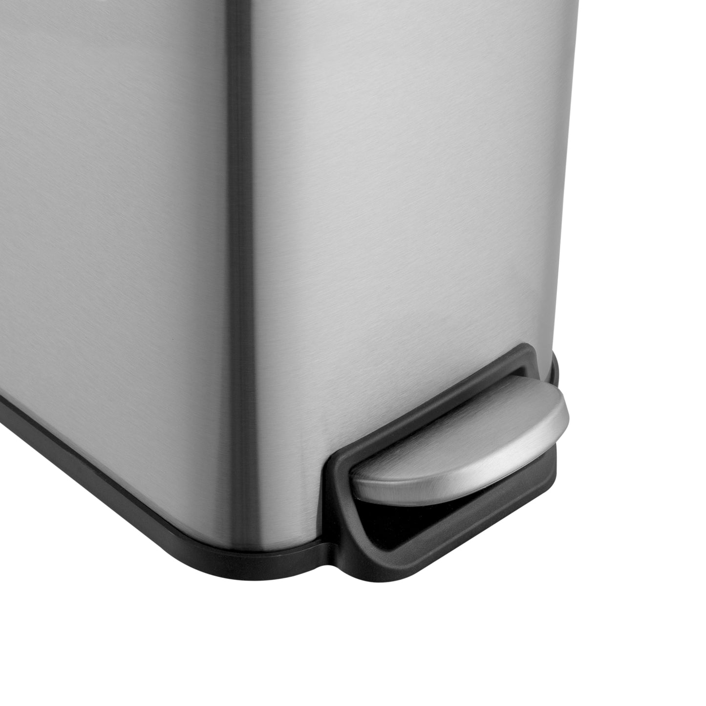 1.3 Gallon Stainless Steel Slim Step Can - Pack of 2