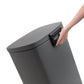 13.2 Gallon + 3.2 Gallon Rectangular Matte Gray Step Can Combo