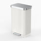 20-gallon-matte-white-rectangular-stainless-steel-trash-can-bucketless-qualiaware