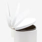 leak-proof-d-shape-matte-white-stainless-steel-trash-can-with-soft-closing-lid-qualiazero