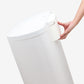 leak-proof-d-shape-matte-white-stainless-steel-trash-can-with-handle-qualiazero