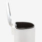 leak-proof-d-shape-matte-white-stainless-steel-trash-can-with-stay-open-lid-qualiazero