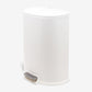 leak-proof-d-shape-matte-white-stainless-steel-trash-can-with-handle-qualiazero