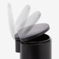 13.2 Gallon D-Shape Matte Black Stainless Steel Trash Can – Whisper-Quiet Lid with Space-Efficient Design | Qualiazero
