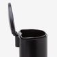 13.2 Gallon D-Shape Matte Black Stainless Steel Trash Can – Whisper-Quiet Lid with Space-Efficient Design | Qualiazero