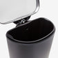 13.2 Gallon D-Shape Matte Black Stainless Steel Trash Can – Whisper-Quiet Lid with Space-Efficient Design | Qualiazero