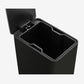 Removable easy-clean inner bucket inside black step trash can