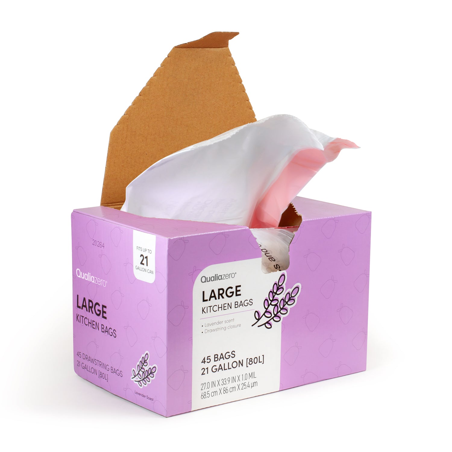 21 Gallon Trash Bags - Lavender Scent – QualiaWare