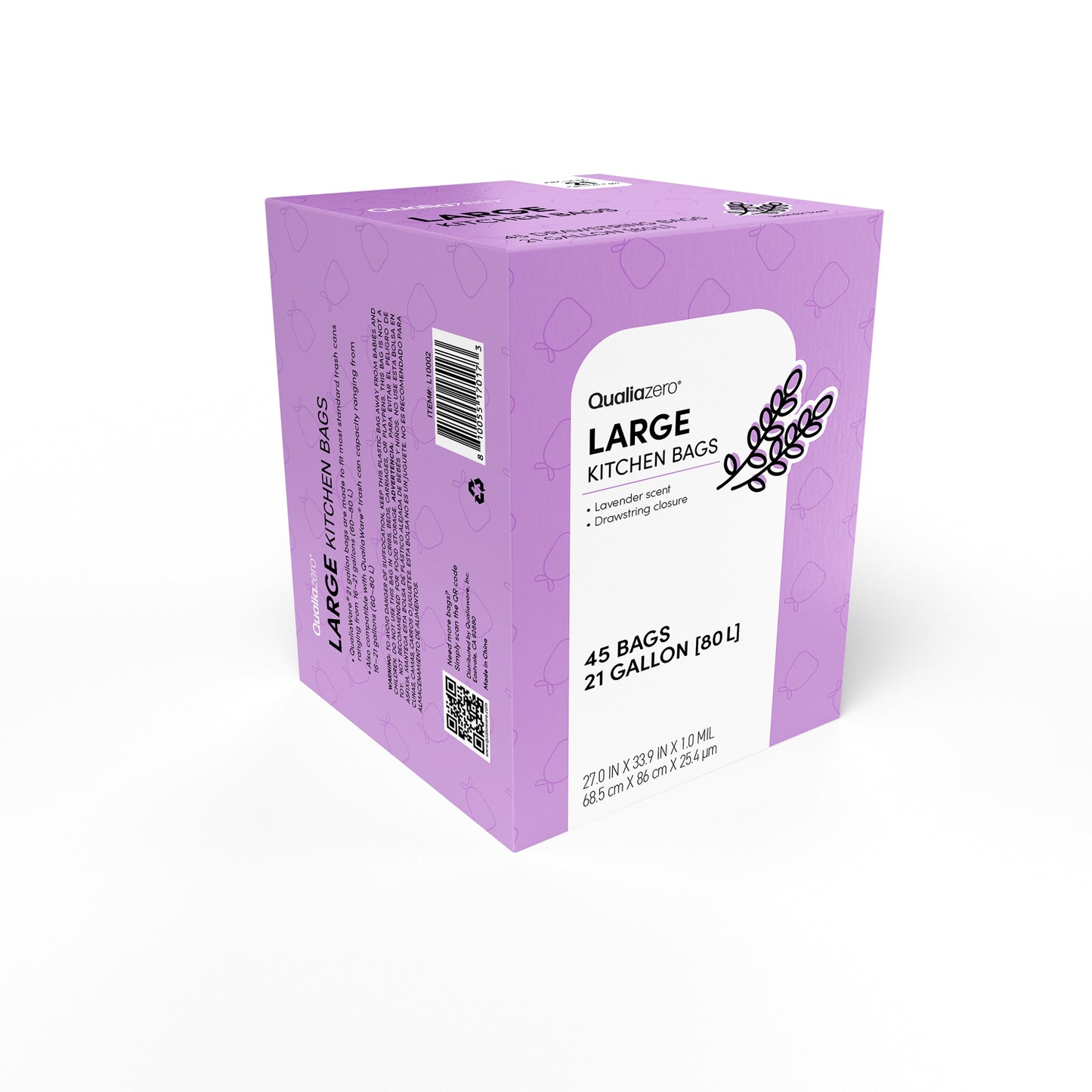 21 Gallon Trash Bags - Lavender Scent