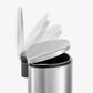 leak-proof-d-shape-stainless-steel-trash-can-with-soft-close-lid-qualiazero
