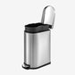 10.6 Gallon Slim Stainless Steel Step Can