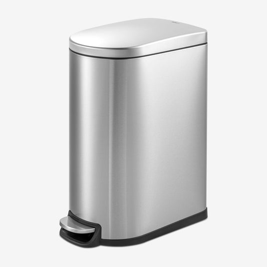 10.6 Gallon Slim Stainless Steel Step Can