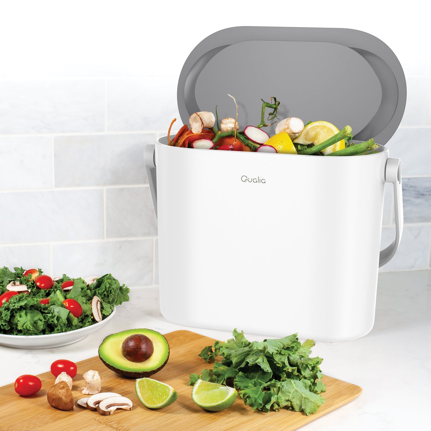 1 Gallon ABS Slim Multi-Purpose Countertop Can