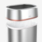 Removable top for easy liner changes on commercial open top trash can