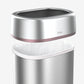 Removable top for easy liner changes on commercial open top trash can